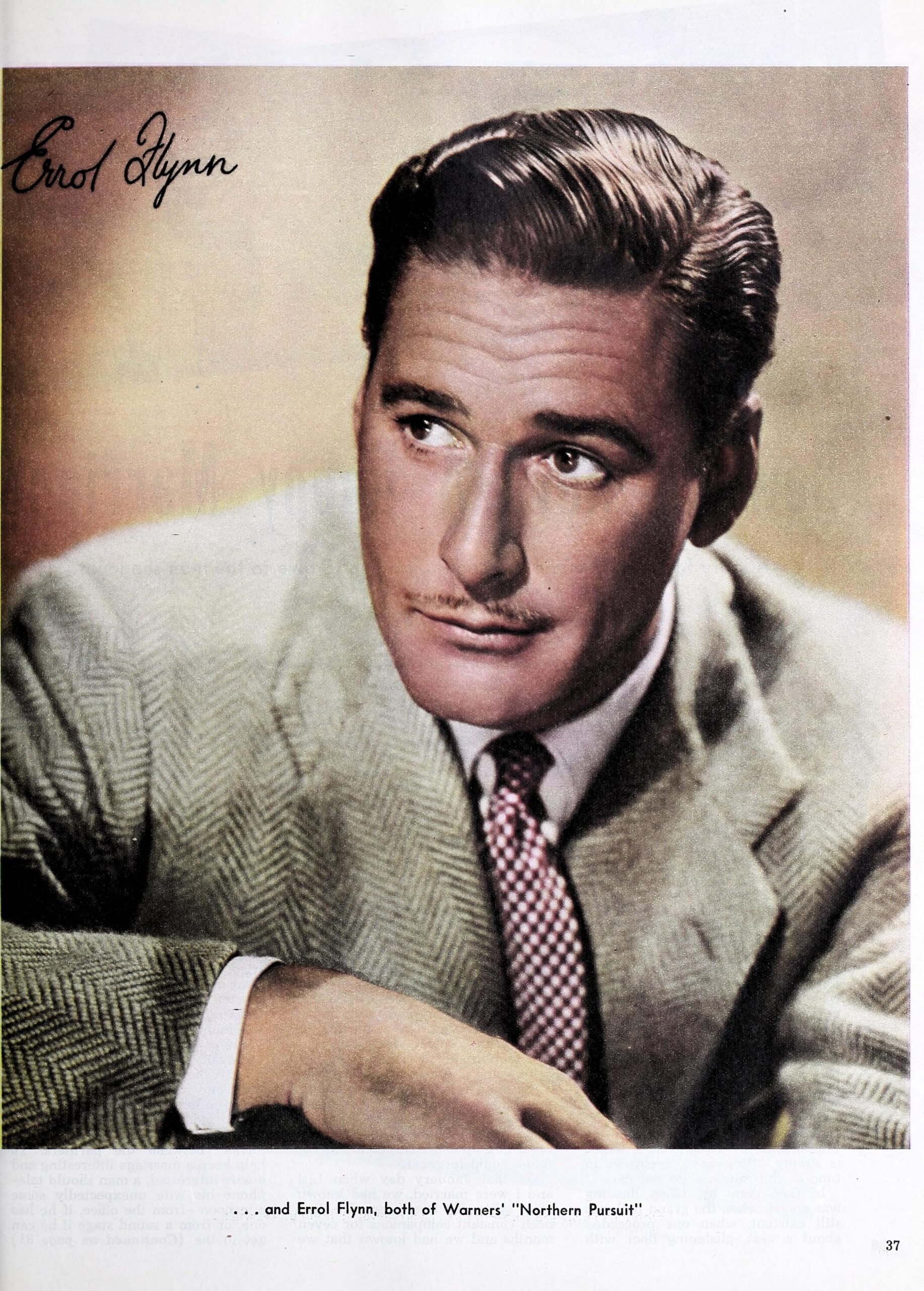 Errol Flynn close-up